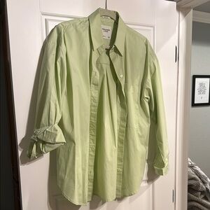 Abercrombie & Fitch Light Green Oversized Shirt
